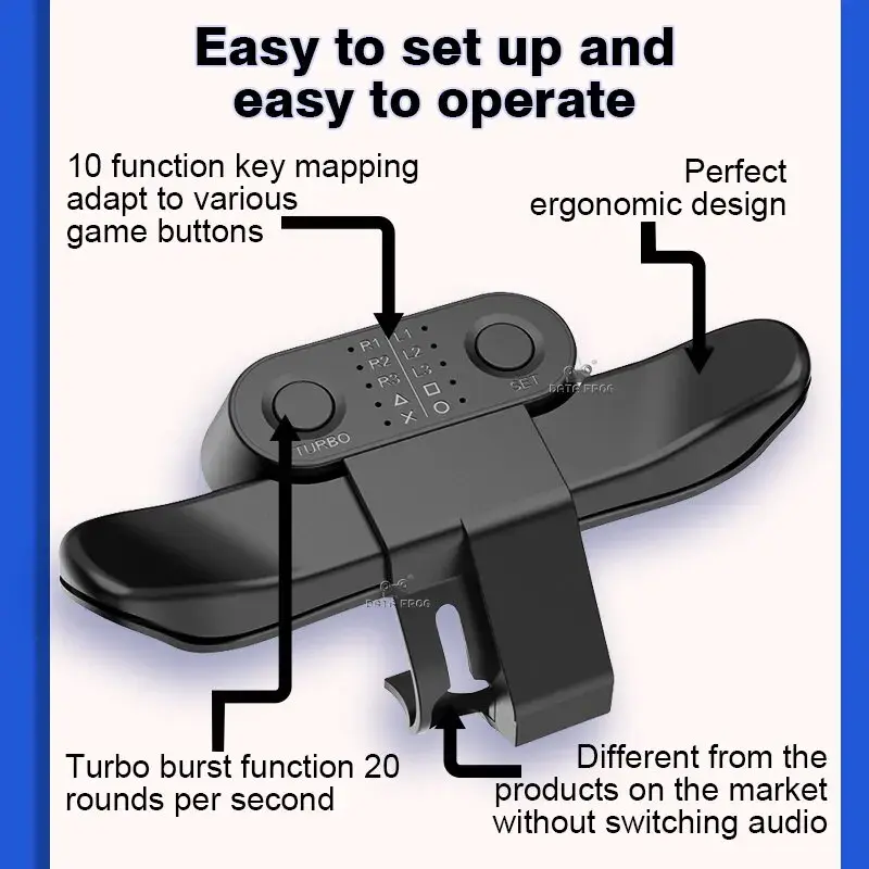 Extended Gamepad Back Button Attachment For Ps4/Ps4 Slim/Ps4 Pro With Paddles Key Adapter Game Controller Accessories