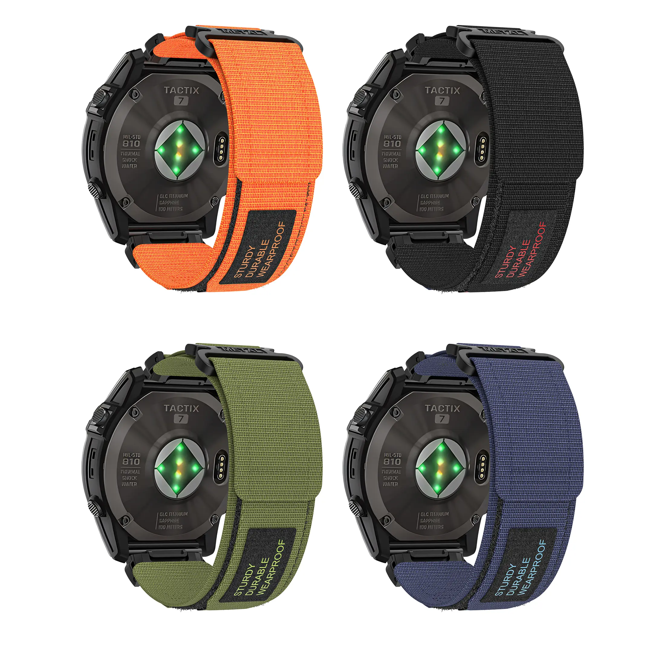 26mm/22mm Width Suitable For Garmin Fenix 7/ 7X Pro/ 6/ 6X Pro/ Sapphire 5/ 5X , Nylon Sports Strap Replacement Band For Men