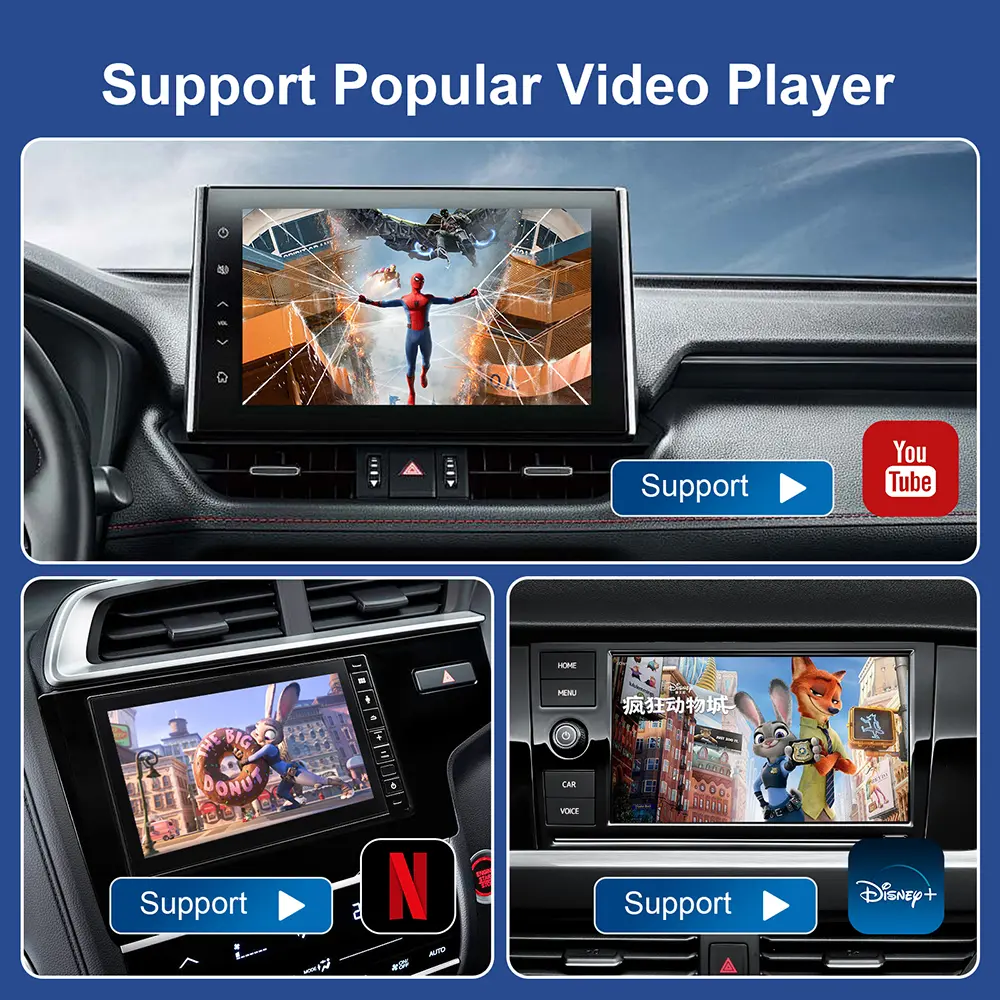 CarPlay Smart Box CarPlay For Netflix For YouTube car intelligent systems Wireless Android Auto Box Wireless Carply Android Auto