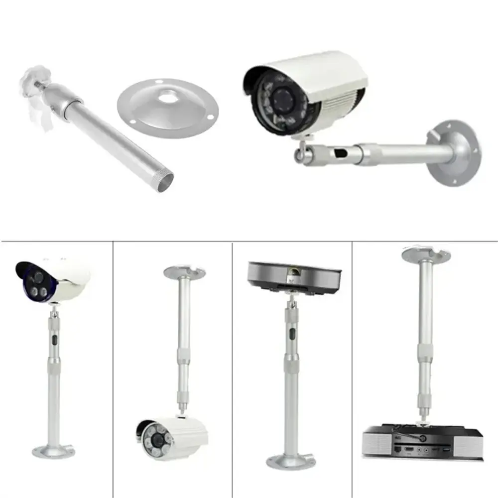 Monitor Aluminum Alloy Telescopic Bracket Bracket Extension Monitoring Pole Camera Long Bracket 20-80cm