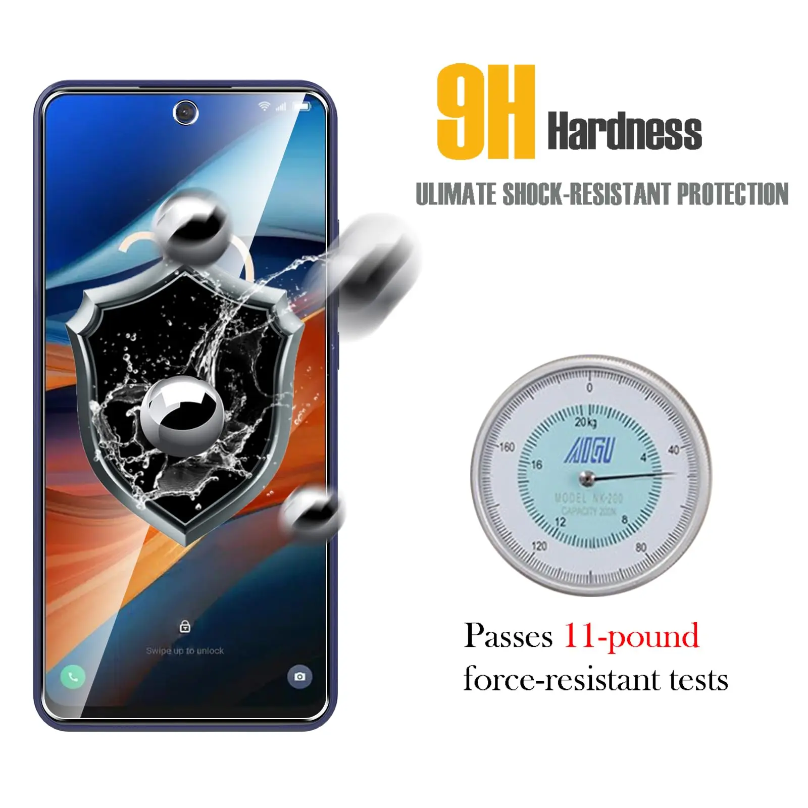 Screen Protector For TCL 50 SE Tempered Glass HD Crystal High Aluminum  9H Case Friendly