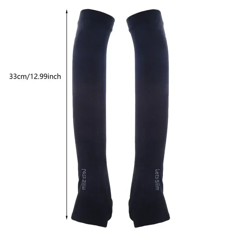 Ice Silk Sleeve Sunscreen Cuff Arm Sleeves Uv Sun Sunburn Protect Anti-Slip Summer UPF50 Gloves Outdoor Support Running Fishin