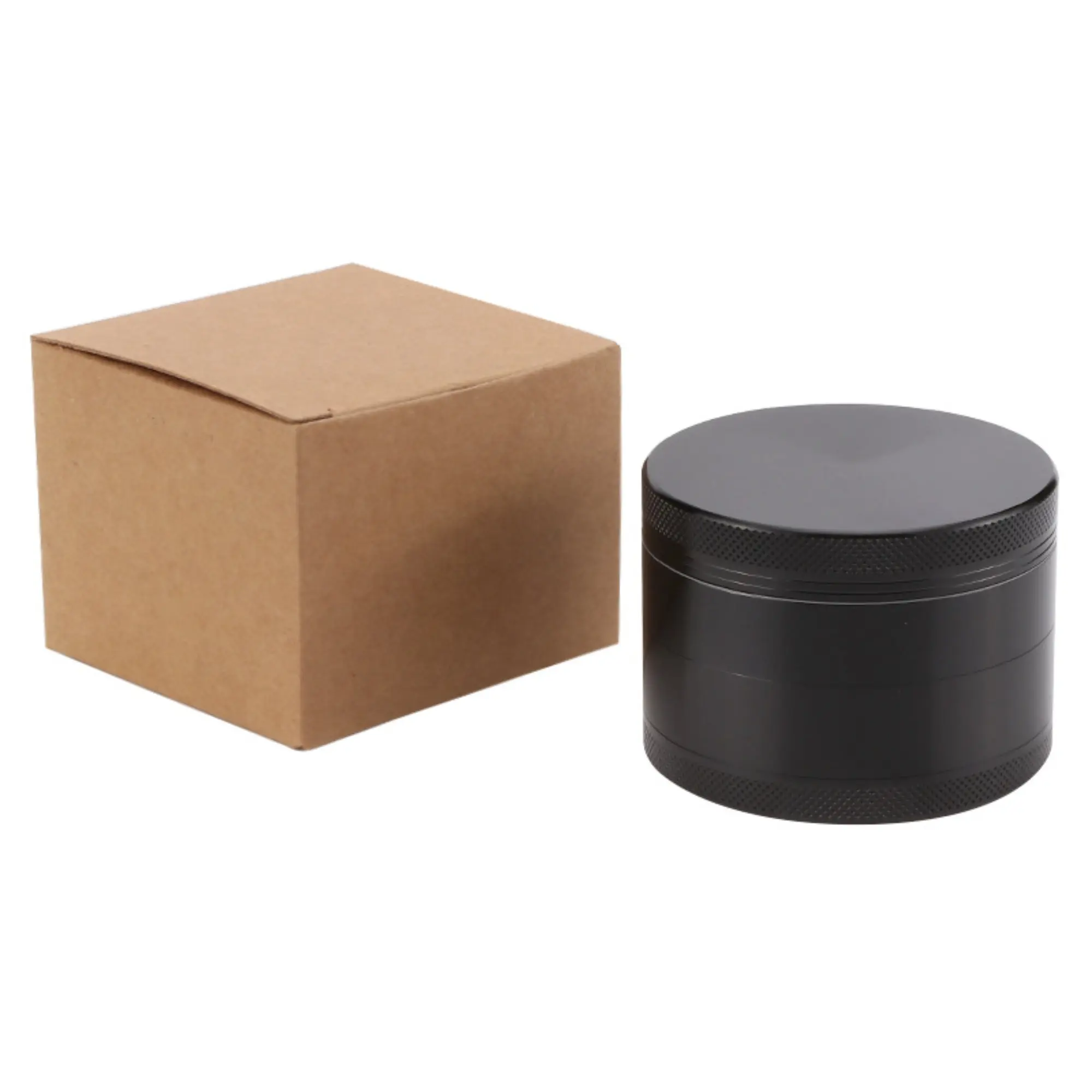 Four layer flat plate 63MM aluminum alloy smoke grinder