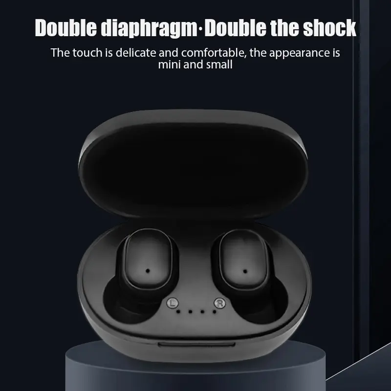A6S Bluetooth Headset In-ear Macaron 5.0TWS Earbuds Waterproof Sports Binaural Stereo Button With Microphone Wireless Running