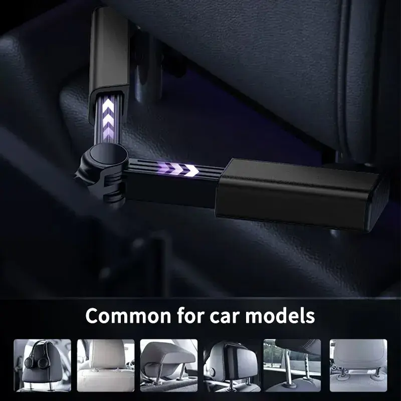 Telescopic Car Phone Holder for Rear Row Tablet Holder Anti Shake Tablet Mount Universal Auto Phone Stand for 4-12.9 Inch iPad