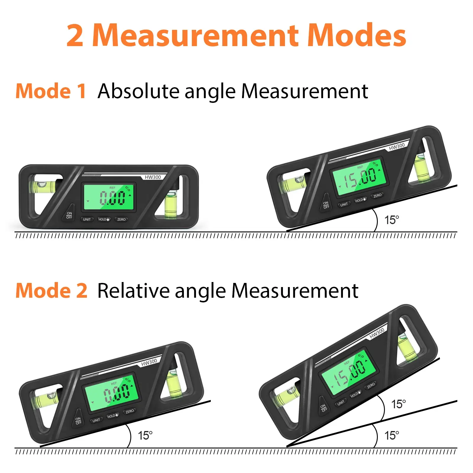 Digital protractor Angle Finder inclinometer electronic level box with magnetics base angle measuring carpenter tool
