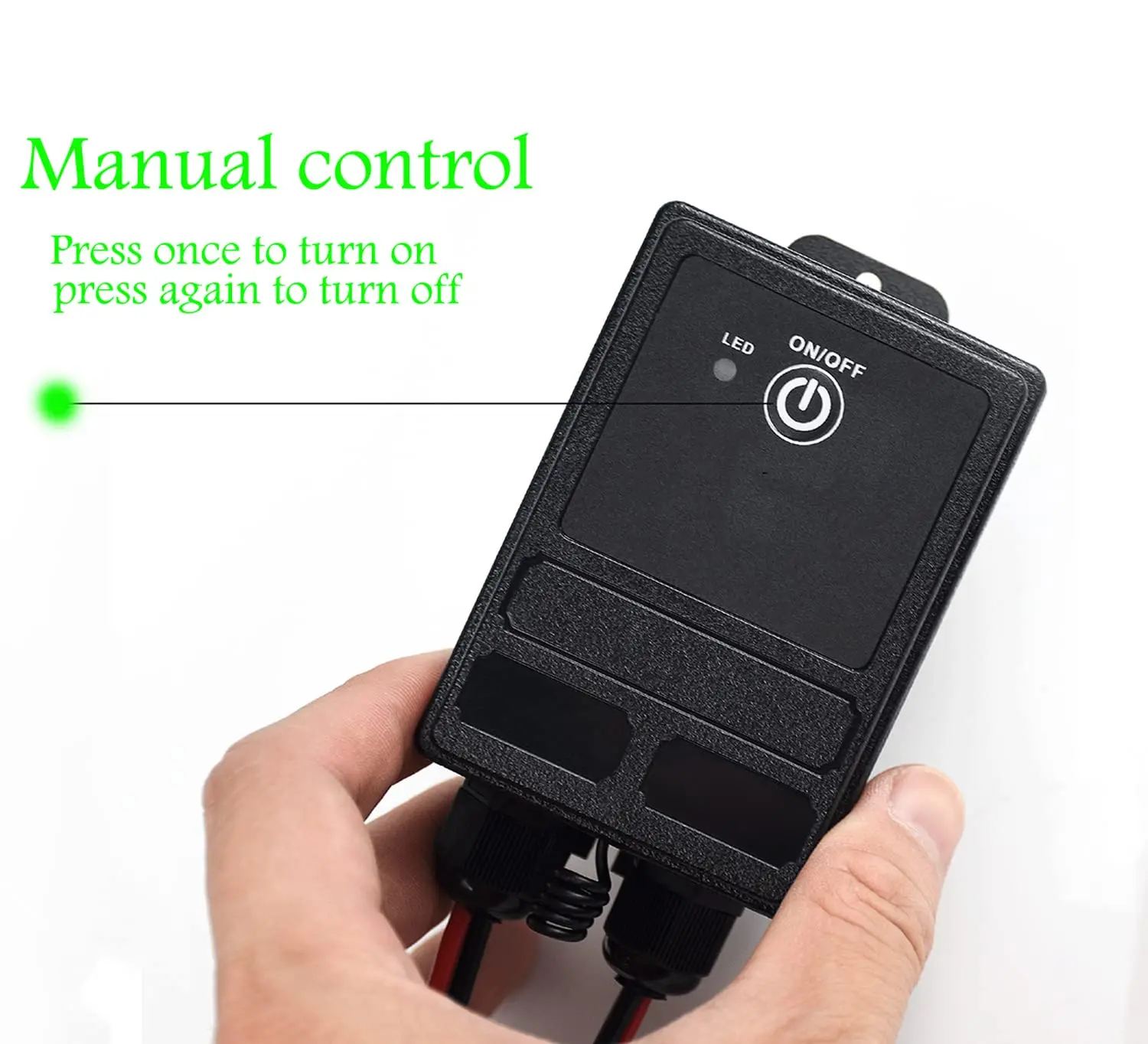 Wireless Remote Switch,2 Channel Waterproof Remote Control Switch,433Mhz Transmitter with Receiver Use for Electric Doors Lights
