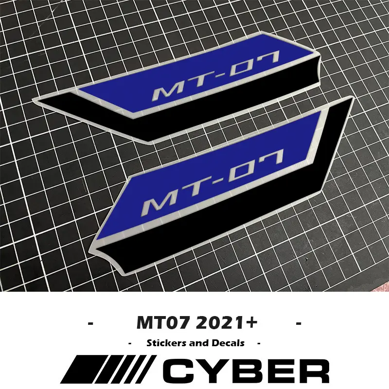 New Version Fairing Shell Hollow Sticker Decal For YAMAHA MT-07 MT07 2024-2021 MT-07 Air Scoop Intake Side Cover Sticker Set