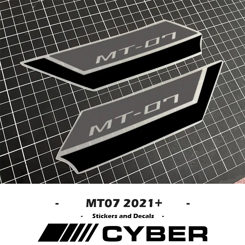 New Version Fairing Shell Hollow Sticker Decal For YAMAHA MT-07 MT07 2024-2021 MT-07 Air Scoop Intake Side Cover Sticker Set