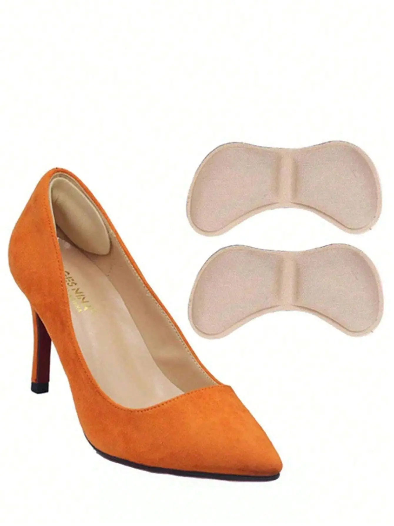 4 Pairs Heel Insoles Pads Patch Pain Relief Anti-wear Cushion Feet Care Heel Protector Adhesive Back Sticker Shoes Insert Insole