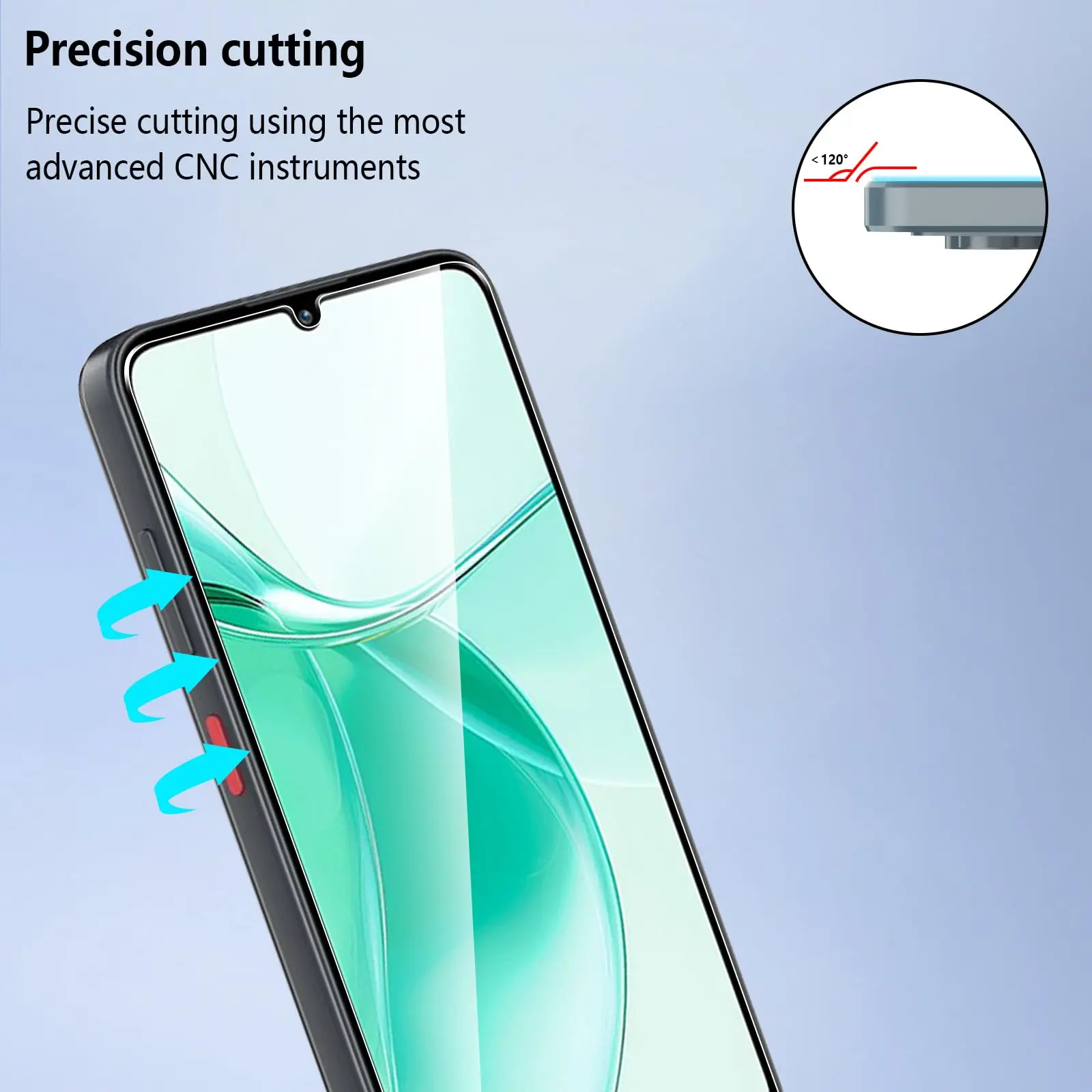 Screen Protector For ZTE Blade A35 A55 6.75 inch Tempered Glass HD Crystal Mica 9H Anti Scratch Case Friendly Clear