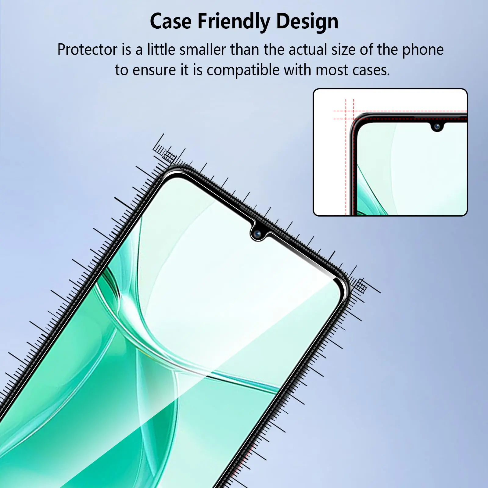 Screen Protector For ZTE Blade A35 A55 6.75 inch Tempered Glass HD Crystal Mica 9H Anti Scratch Case Friendly Clear