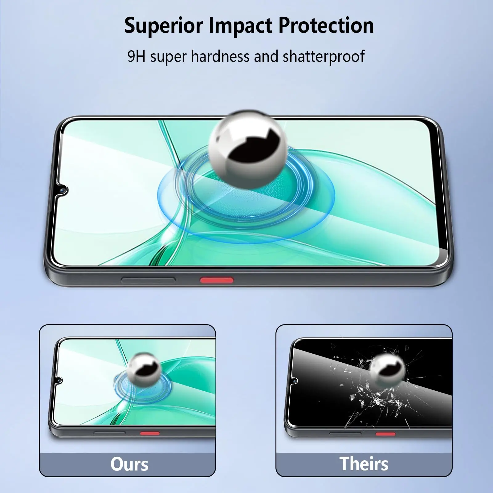 Screen Protector For ZTE Blade A35 A55 6.75 inch Tempered Glass HD Crystal Mica 9H Anti Scratch Case Friendly Clear