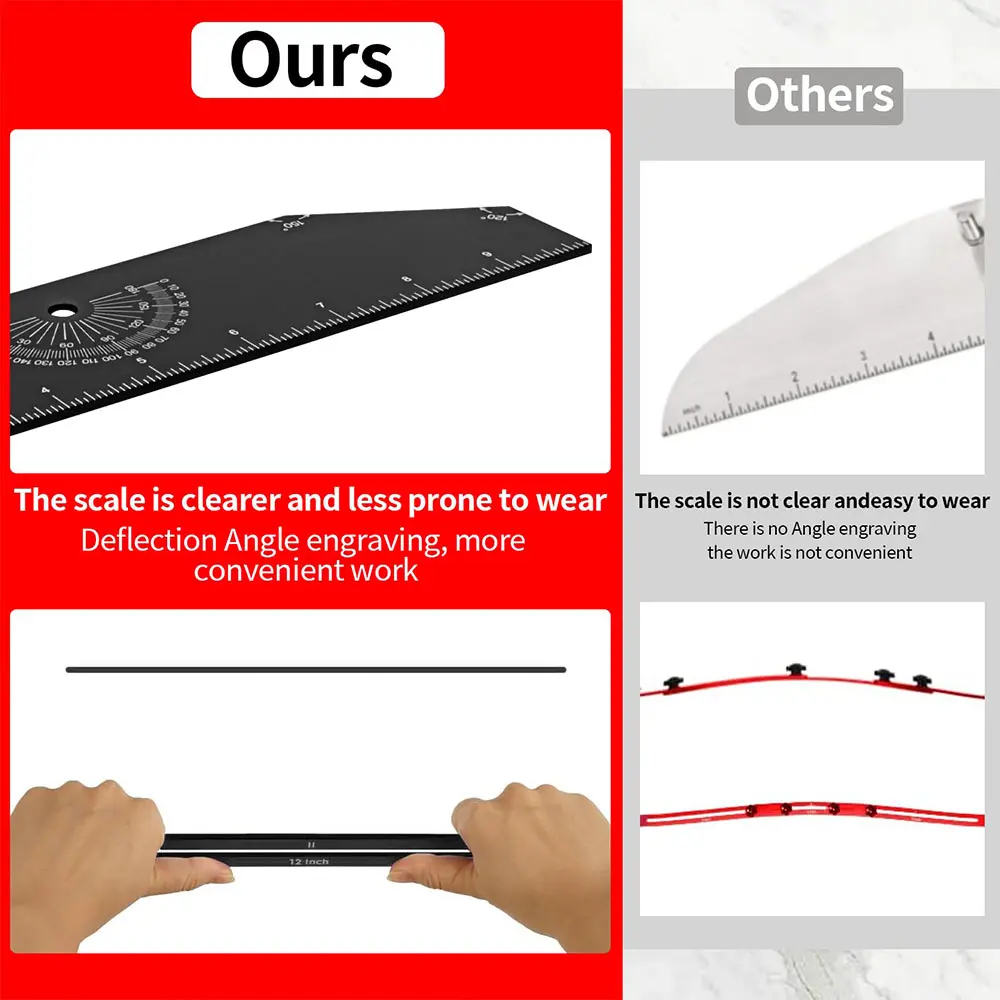 Stair Treads Formwork Tool Frame Square Stair Pedal Meter Adjustable Sliding Installer Aluminum Alloy Measuring Tool