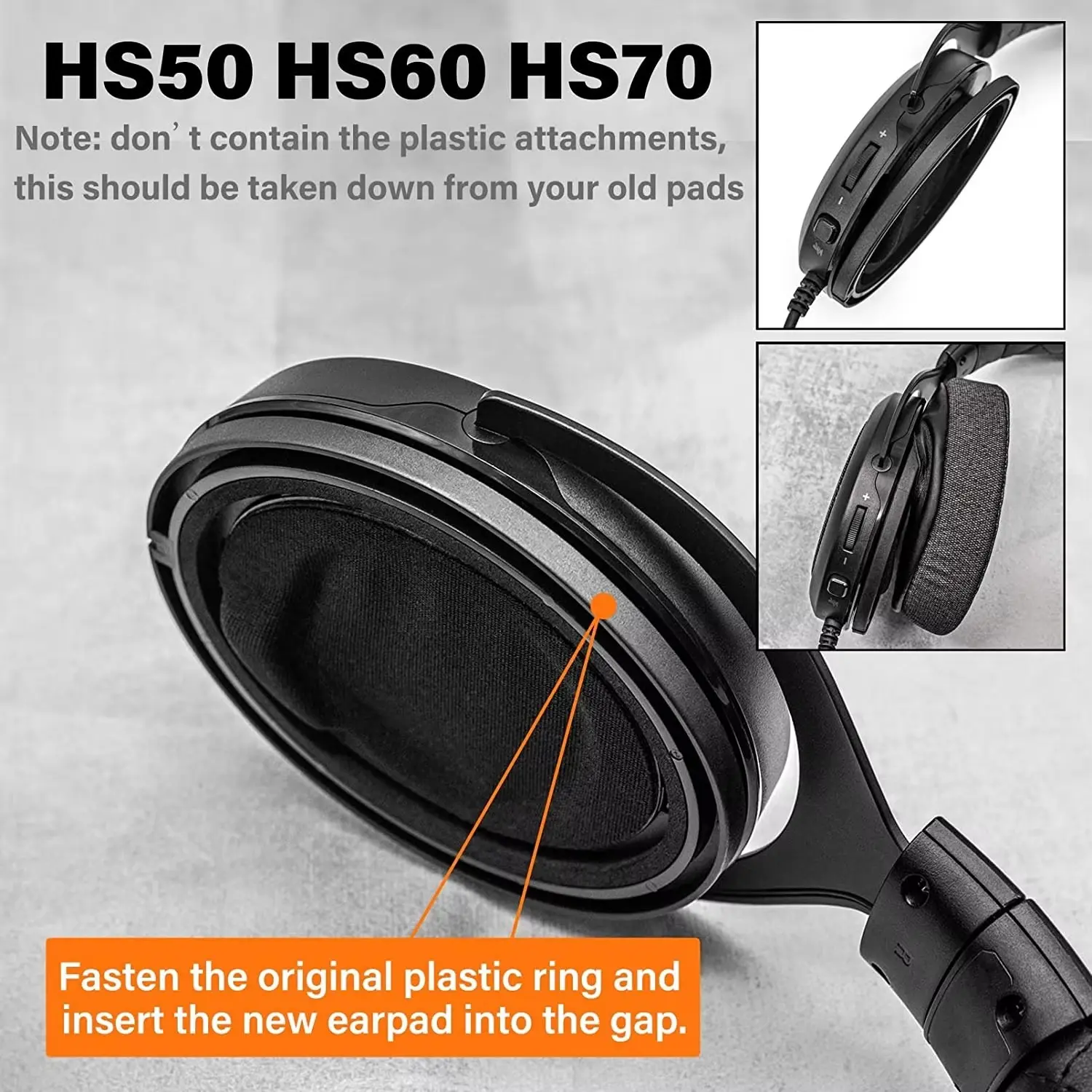 Ear pads Compatible with MDR 7506,V6,V7,MDR-CD900ST,G PRO X,Cloud 2,Cloud Pro,Cloud Alpha,Cloud Stinger,Cloud Flight Headphones