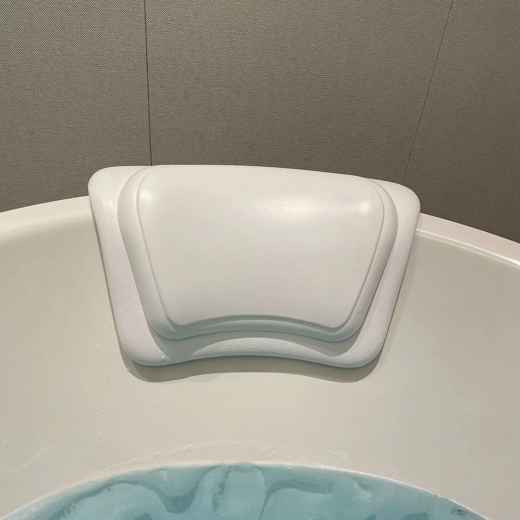 Non-Slip Bathtub Pillow with Silicone Sponge & Waterproof PU Cover – Universal Bath Pillow for Spa, Relaxation, Shower