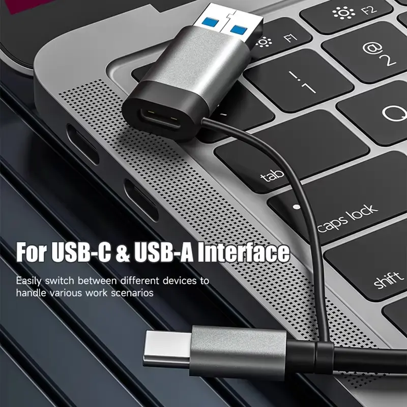 5 in1 USB 3.0 Memory Card Reader USB-C To TF/SD/XQD Card High Speed Reader Adapter Hub For Iphone 15 Pro/Max Pro/Air 2023-A77P