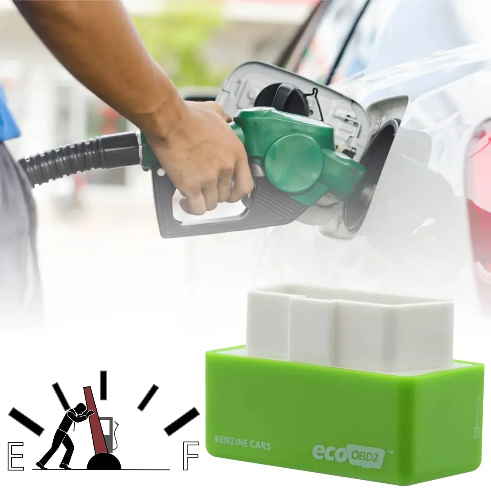 ECO OBD2 Pro Performance Chip - Smart Fuel Optimizer for Gas/Diesel Vehicles (15% Savings Guaranteed)