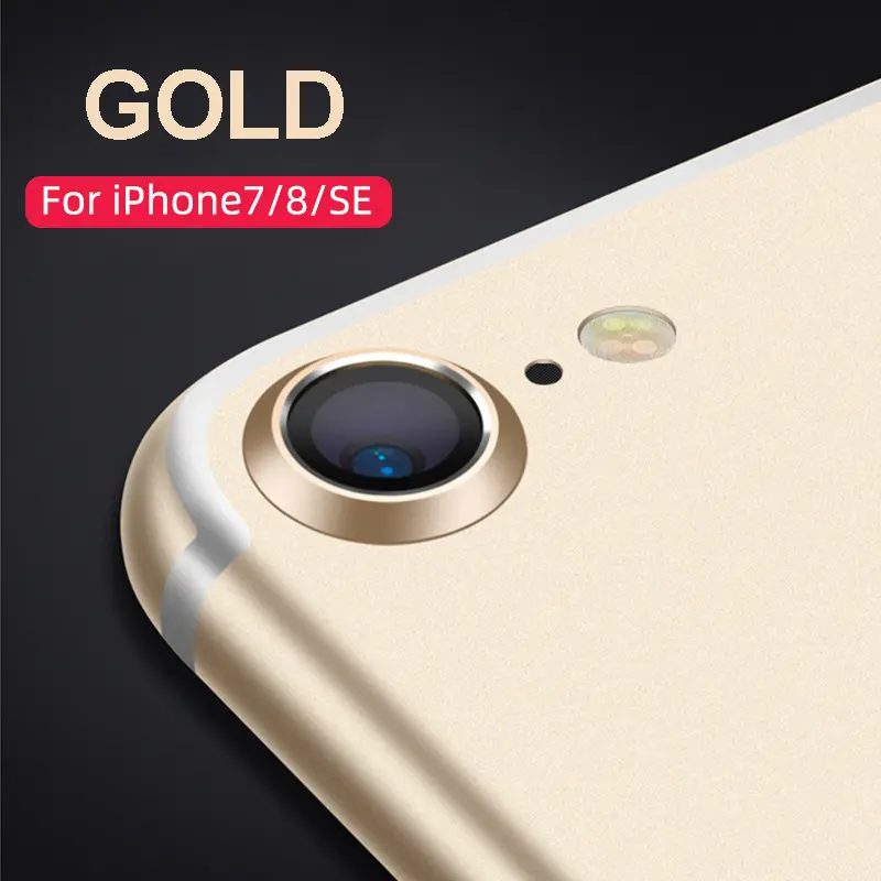 Lens Protection Circle For iPhone7 8 SE2 Bulletproof Screen Protector Camera Metal Phone Protective Cover Glass Film Accessories