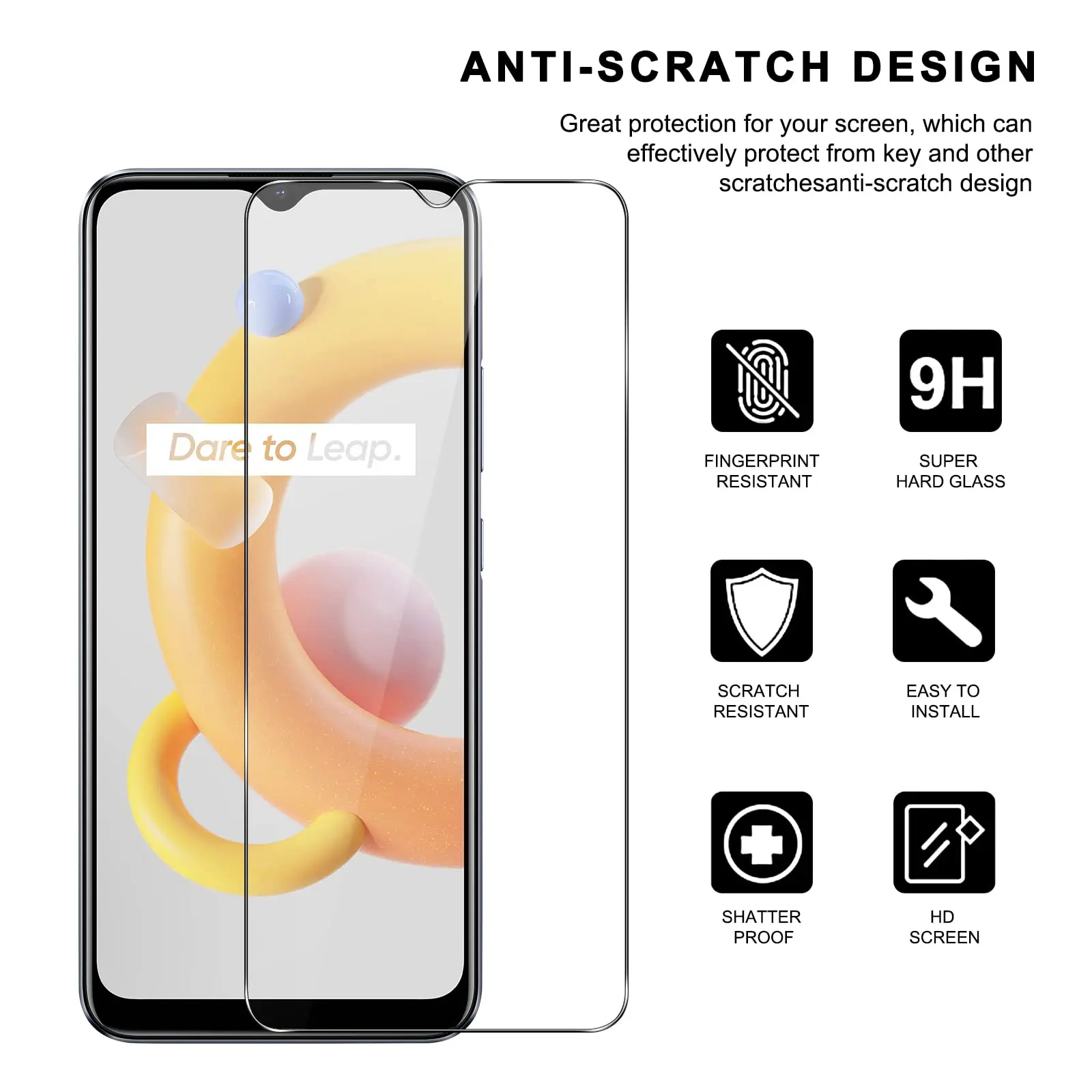 Screen Protector For OPPO Realme C11 2021 Tempered Glass High Aluminum 9H HD Clear Transparent Case Friendly