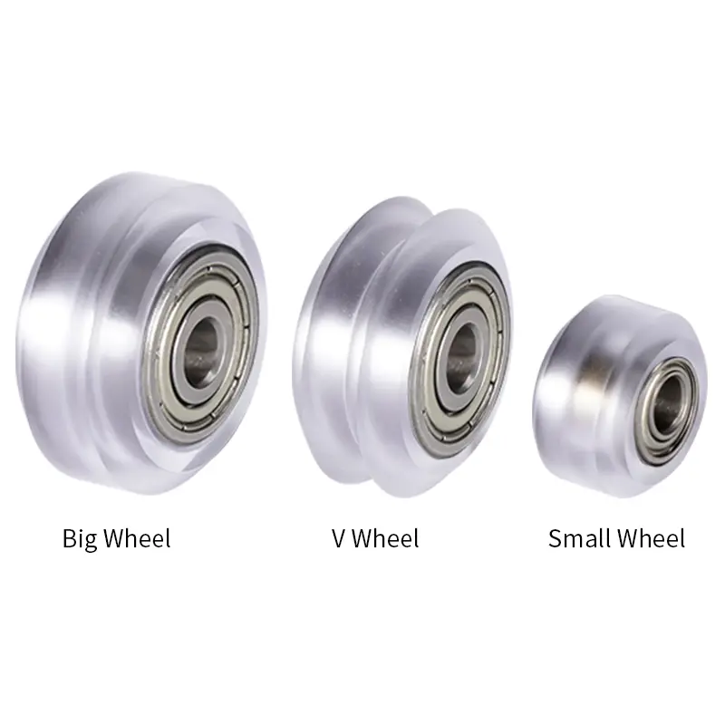 12 PCS POM Pulley V-slot Linear Rail Ball Bearing 3D Printer Parts CNC Clear Polycarbonate V Wheel Plastic Wheel