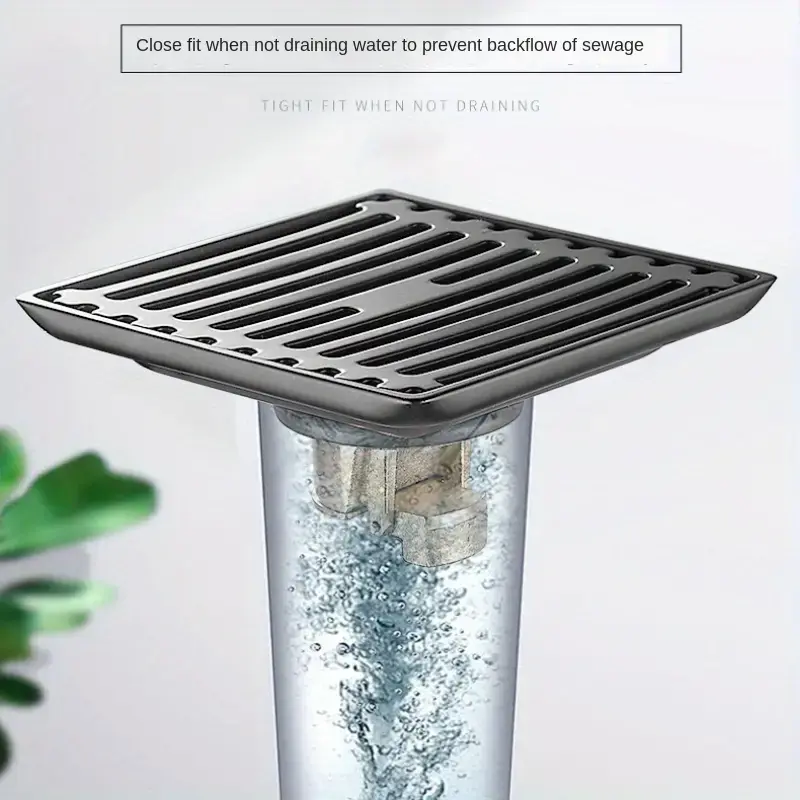 Floor Drain Core, All Copper, Odor Proof Core, Drain Guard Sewer Backflow Preventer, Deodorization Drain Plug Hair Stopper, Hair
