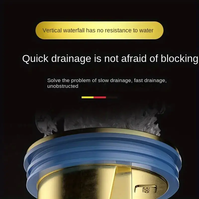 Floor Drain Core, All Copper, Odor Proof Core, Drain Guard Sewer Backflow Preventer, Deodorization Drain Plug Hair Stopper, Hair