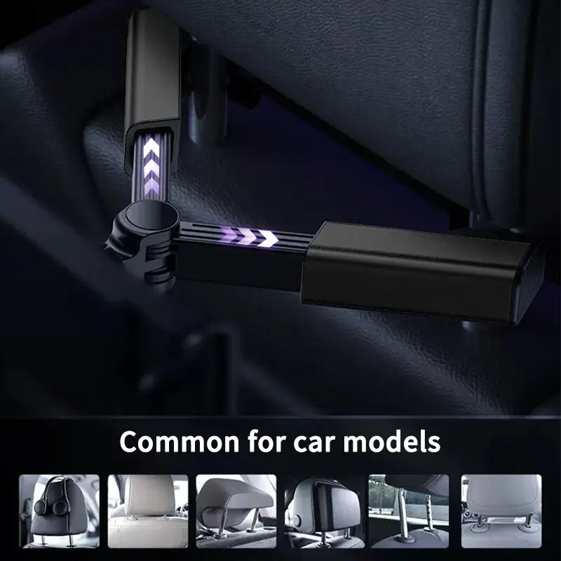 Telescopic Car Phone Holder for Rear Row Tablet Holder Anti Shake Tablet Mount Universal Auto Phone Stand for 4-12.9 Inch iPad