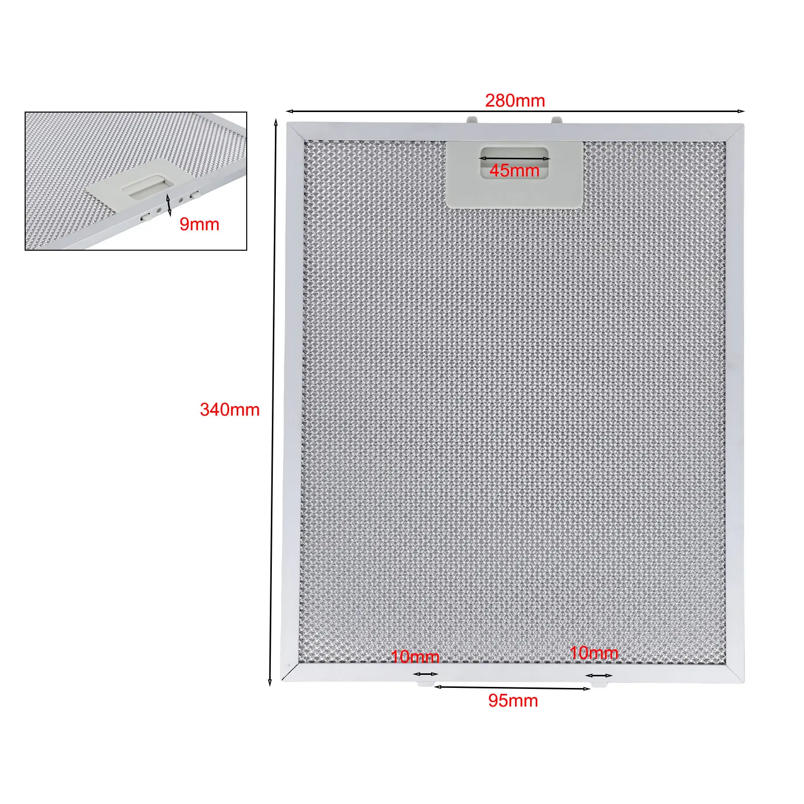 1pcs Range Hood Aluminum Filter 340X280mm Suitable For FHEE229SC9S FHEE26A9S OR908CXA Kitchen Tools Cooker Hood Grease Filter