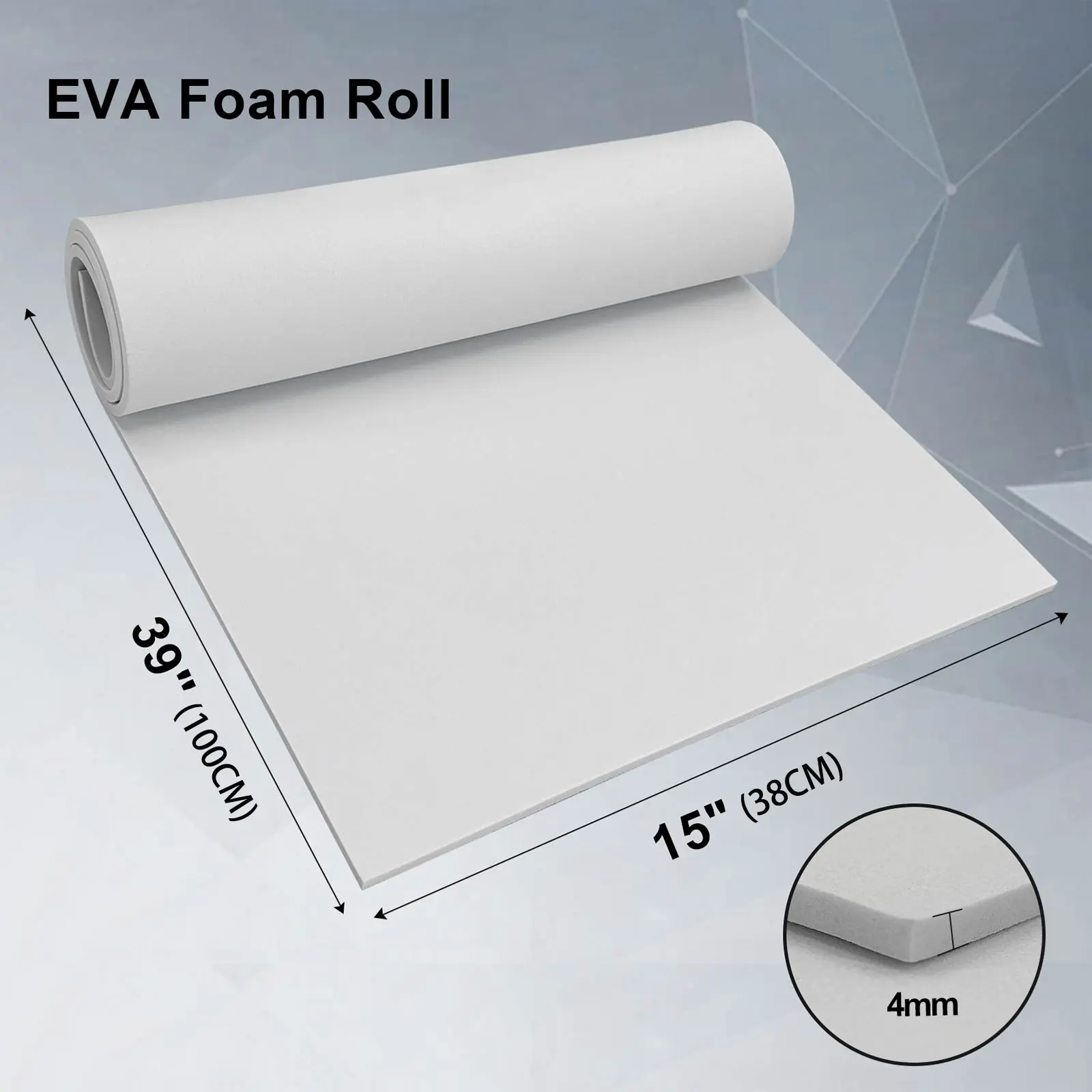 EVA Foam Roll Sponge Paper  2mm-10mm Thick 39"x15" DIY Cosplay Foam Sheet  Pliable & Elastic for Craft Projects Costume Cosplay