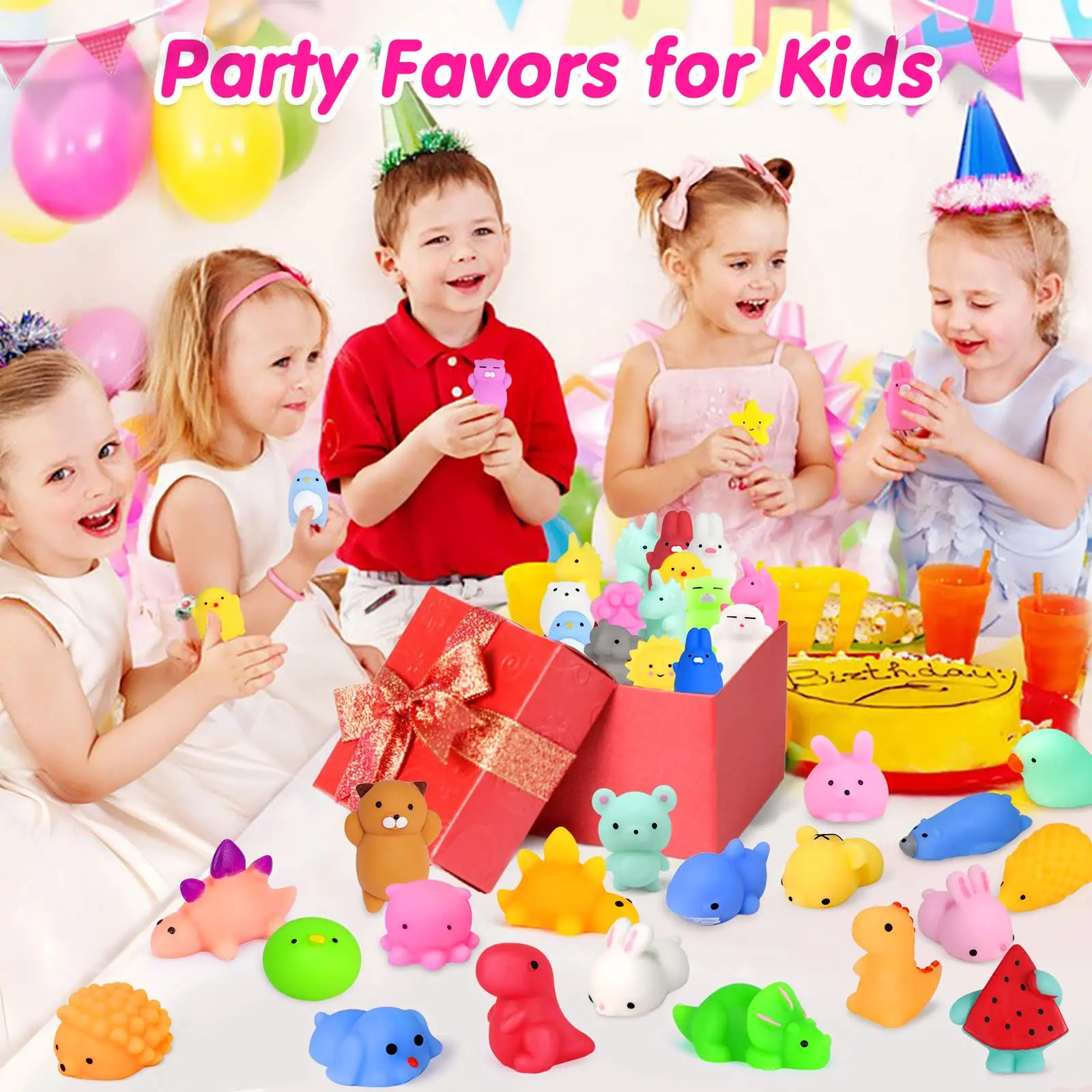 10/20/40 Mochi Squishy Toys Mini Kawaii Squishy Party Favors for Kids Treasure Toys for Classroom Prizes Fidget Toys Goodie Bag
