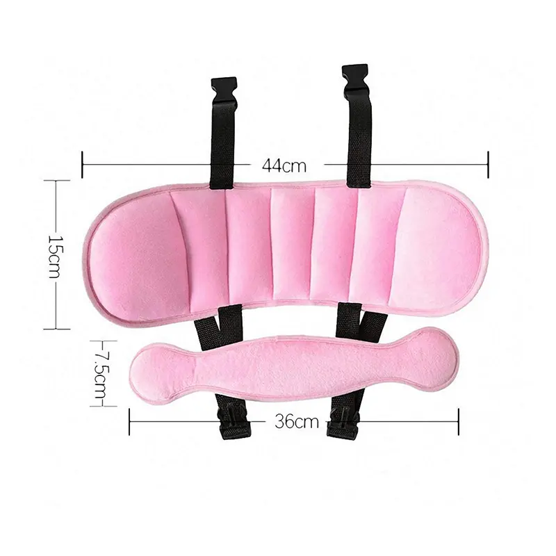 Adjustable Car Mounted Child Seat Headrest Child Head Fixing Assist Belt Protecting and Supporting Children's Heads