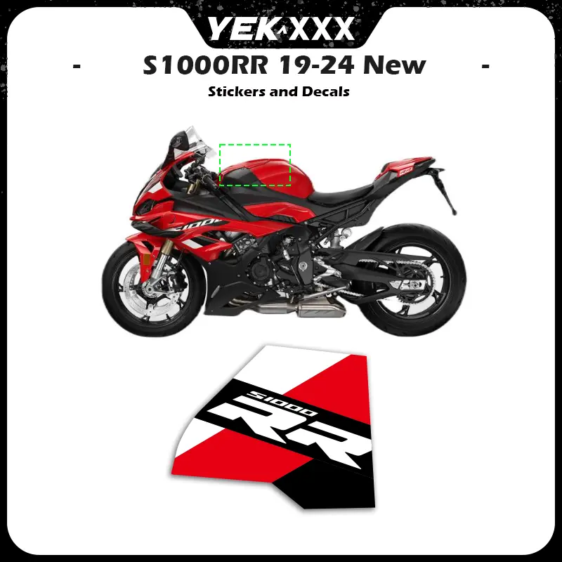 For BMW S1000RR 2019-2024 Motorcycle OEM Protective Fairing Shell Full Body Sticker Decal Black Version 19 20 21 22 23 24 New
