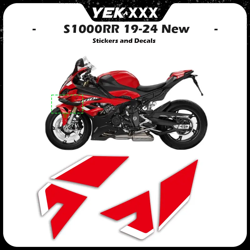 For BMW S1000RR 2019-2024 Motorcycle OEM Protective Fairing Shell Full Body Sticker Decal Black Version 19 20 21 22 23 24 New