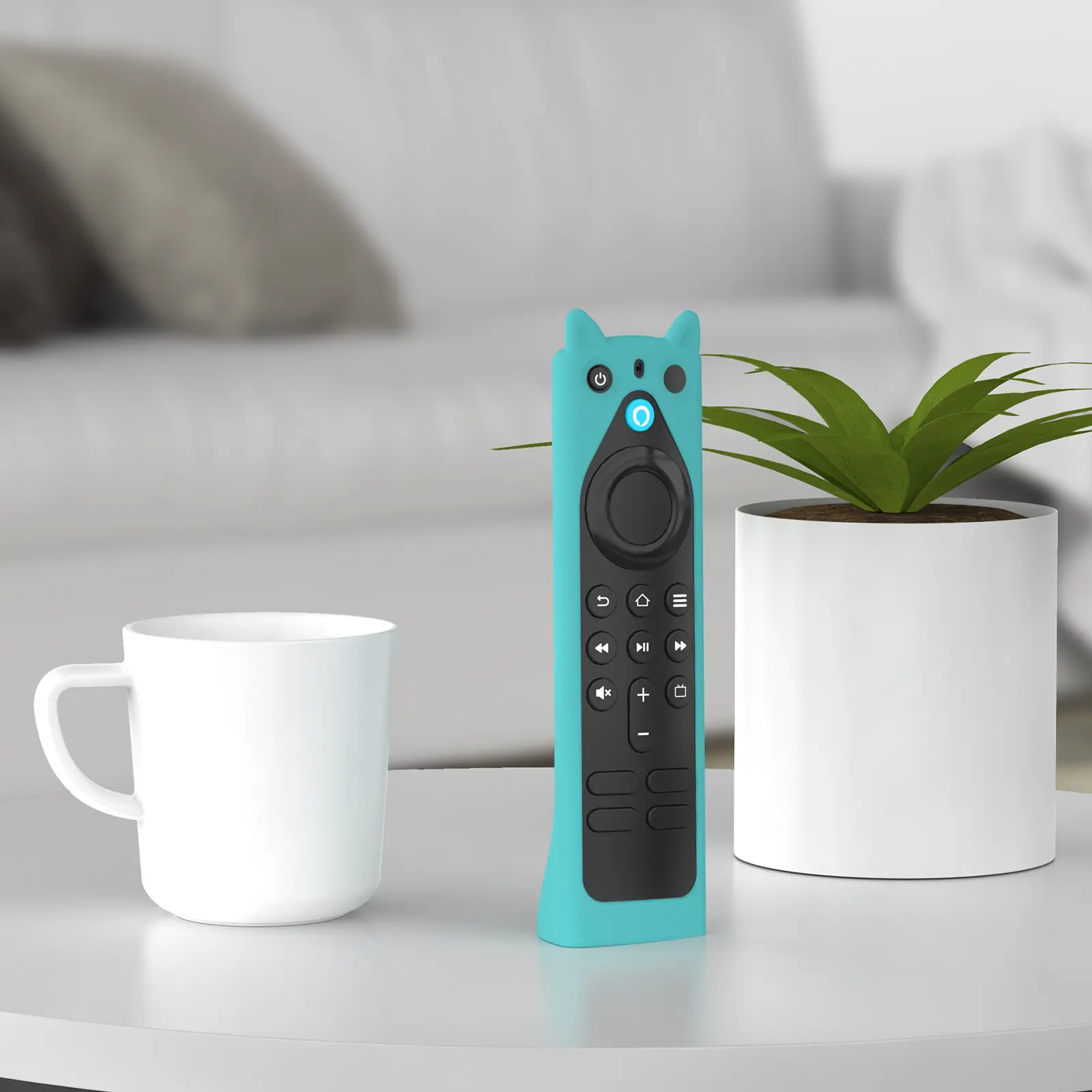 Standing Design Silicone Remote Control Cover Case for Fire TV Stick/Cube Alexa Voice Remote L5B83H L5B83G P4C6EN H69A73 E4GE9R