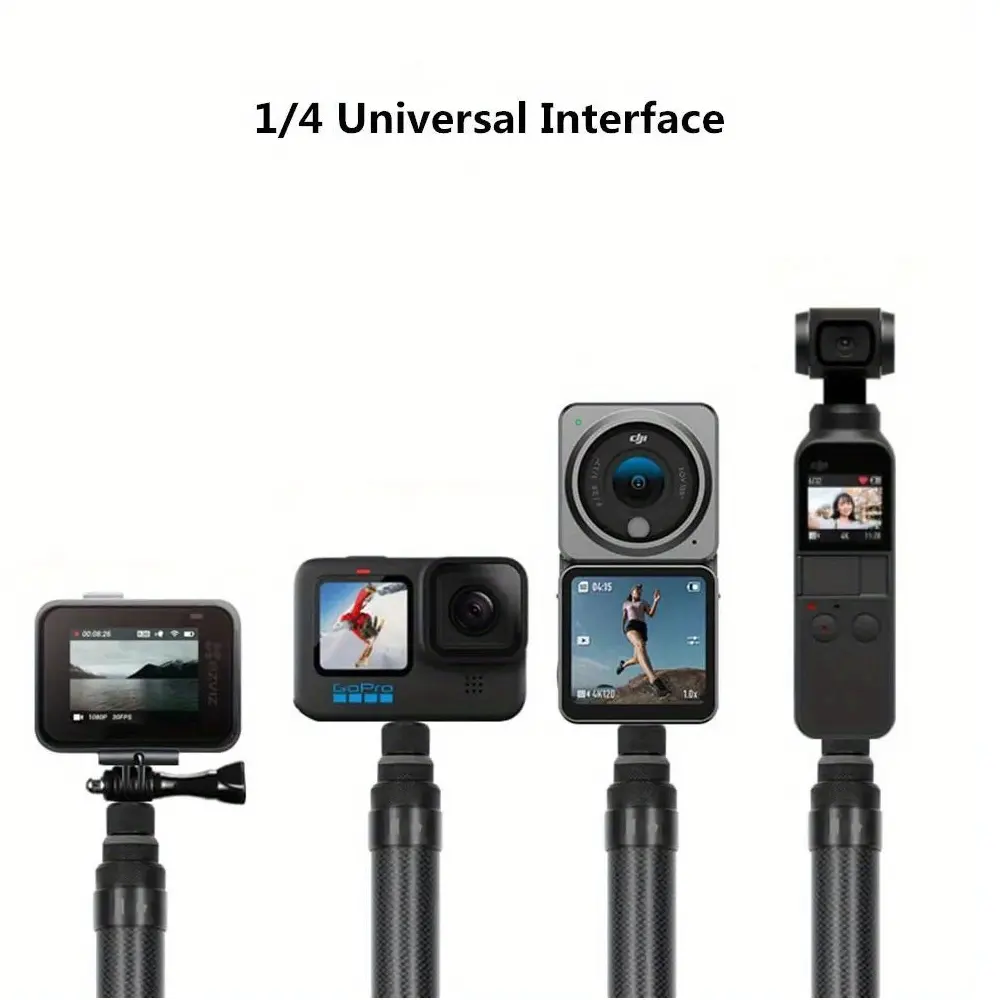 290CM Carbon Fiber Invisible Extended Edition Selfie Stick for Insta360 X3 GO 3 Action 4 Accessories for GoPro Selfie Stick