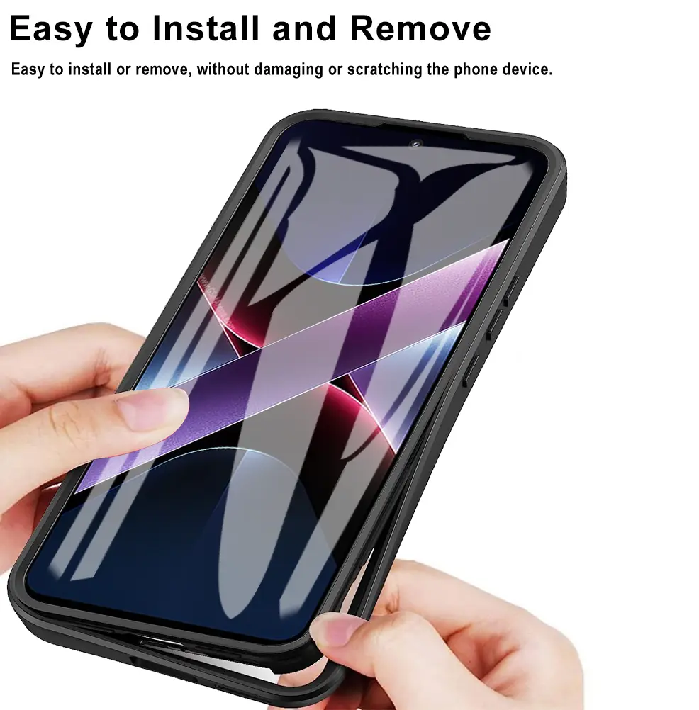 For XIAOMI POCO X7 Pro 360 Phone Case Full Coverage Protection Screen Protector Camera Lens Bumper Shell Funda