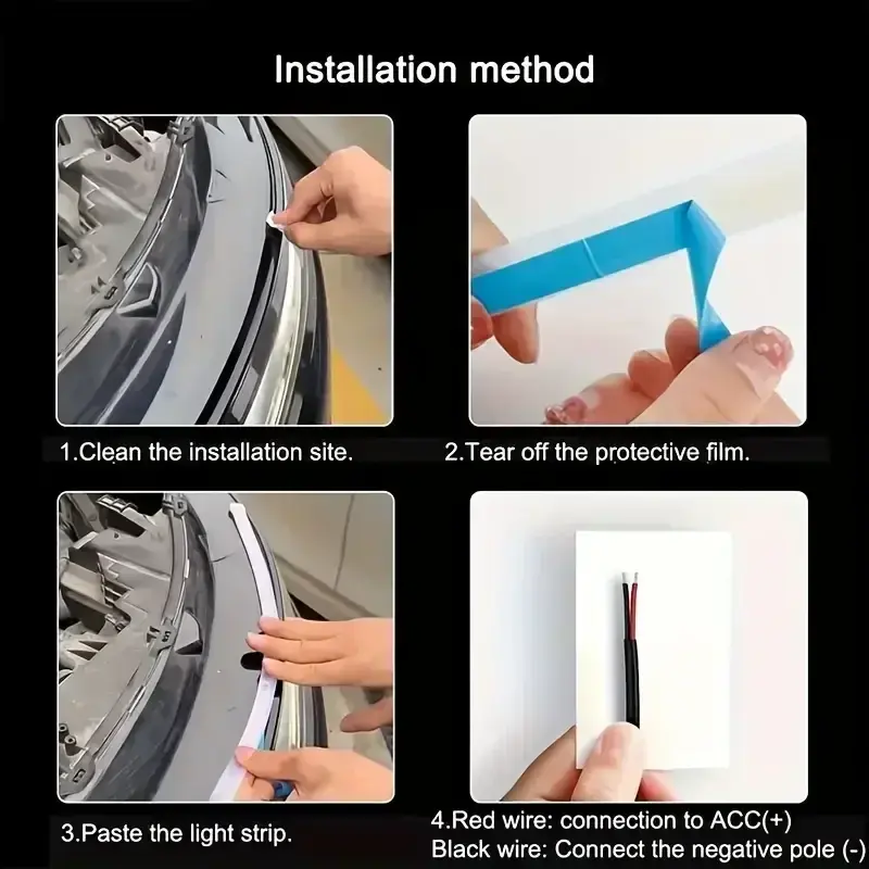 High-end night driving lights, car hood decorative lights, motor vehicle hood lights, hood environmental protection lights