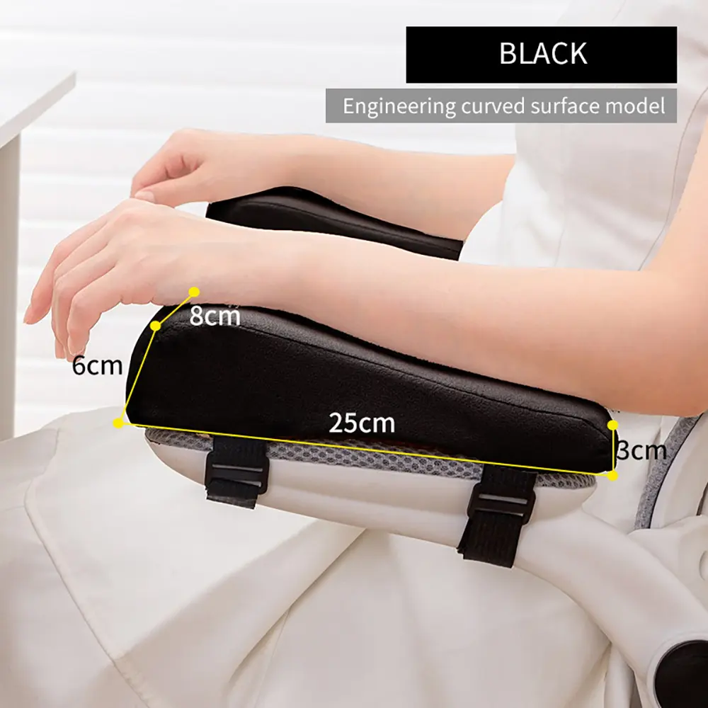 Office Game Chair Armrest Pad Elbow Pillow Comfortable Support Cushion PU Foam Inner Core Sofa Cushion for Home Armrest Mat