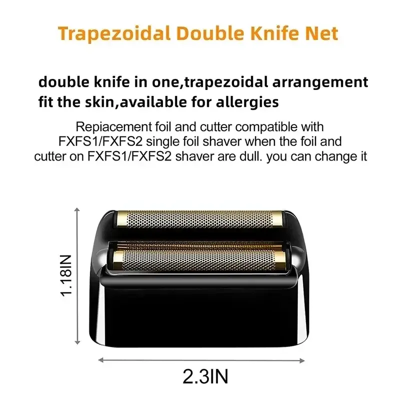 Hair Clipper Cutter Blade Head Cover Barber Shaver Double Replacement Foil And Blade For Babyliss Cordless Foil Shaver FXFS2
