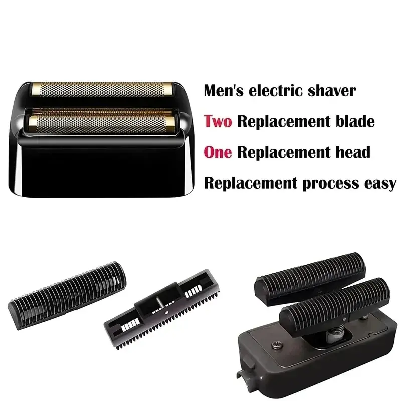 Hair Clipper Cutter Blade Head Cover Barber Shaver Double Replacement Foil And Blade For Babyliss Cordless Foil Shaver FXFS2