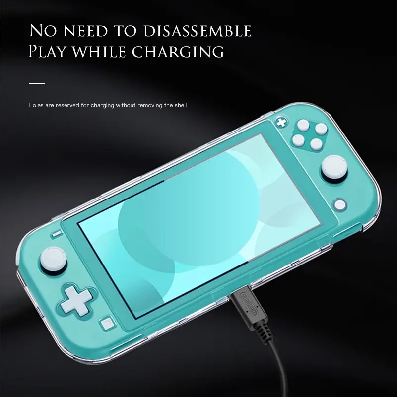 Protective Cover For compatible-Switch Lite  Game Console Transparent PC Crystal Shell for Switch Lite