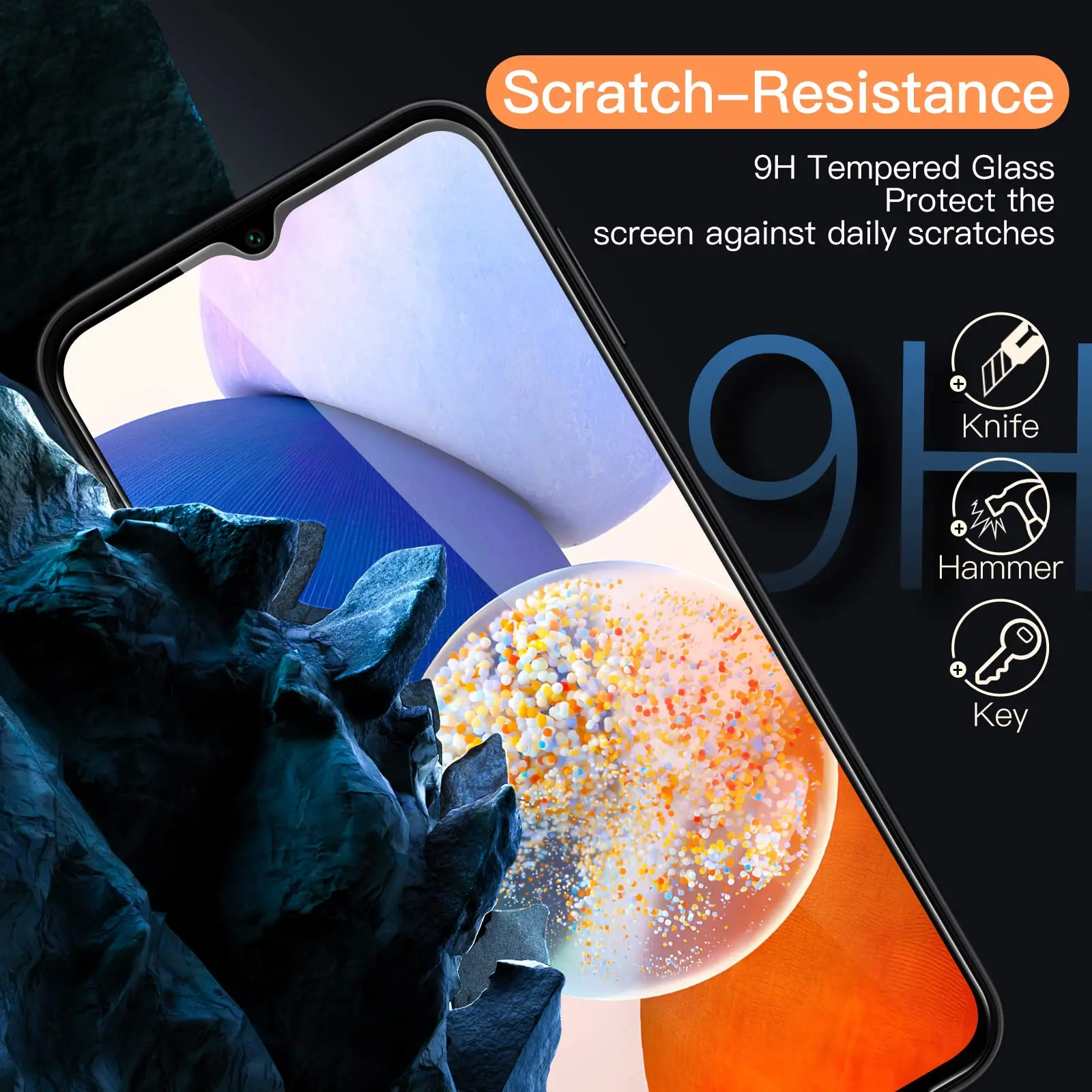 Screen Protector For Samsung Galaxy A14 5G 4G Tempered Glass HD Crystal Clear 9H High Aluminum Anti