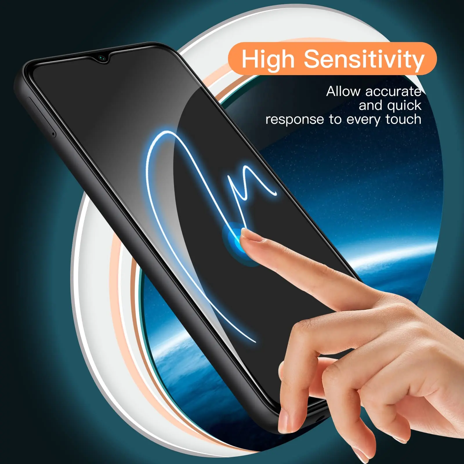 Screen Protector For Samsung Galaxy A14 5G 4G Tempered Glass HD Crystal Clear 9H High Aluminum Anti