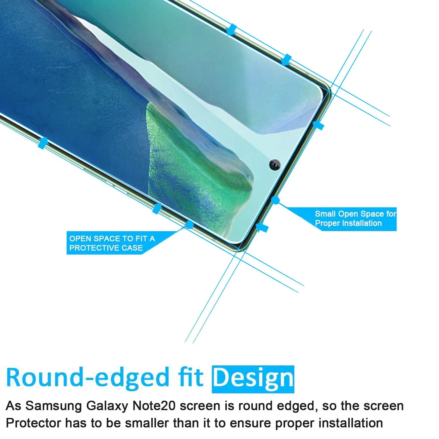 Screen Protector For Samsung Galaxy Note 20 Tempered Glass HD Crystal 9H High Aluminum Fingerprint Unlock