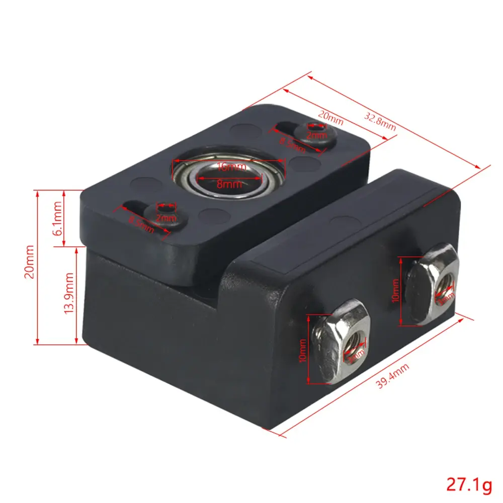 A Set Ender 3 V2 Z-Axis T8 Leadscrew Top Mount Fixing Block Z-Rod Bearing Holder 3D Printer Parts for CR10/10S, Ender 3/3 Pro