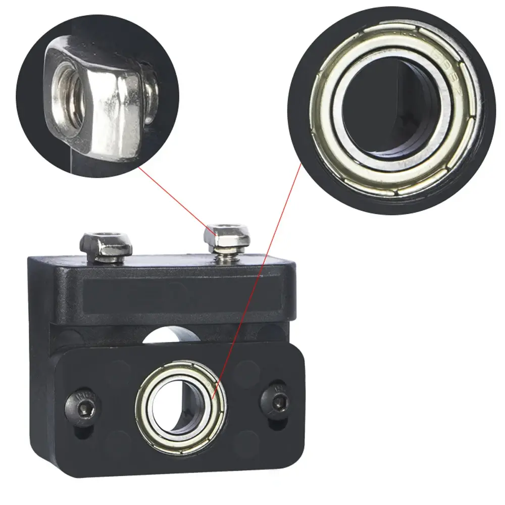 A Set Ender 3 V2 Z-Axis T8 Leadscrew Top Mount Fixing Block Z-Rod Bearing Holder 3D Printer Parts for CR10/10S, Ender 3/3 Pro