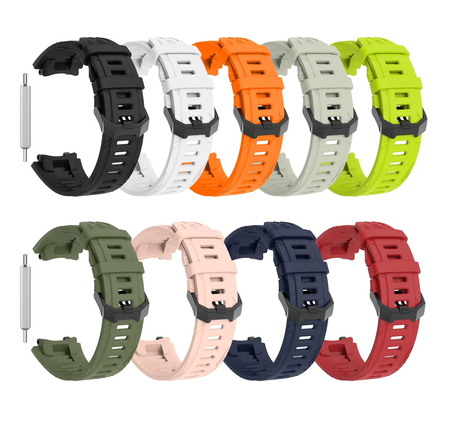 Official Silicone Strap for Huami Amazfit T-REX 3 With Tools Sport Bracelet Smart Watch Bands Accessories for Amazfit T-REX3