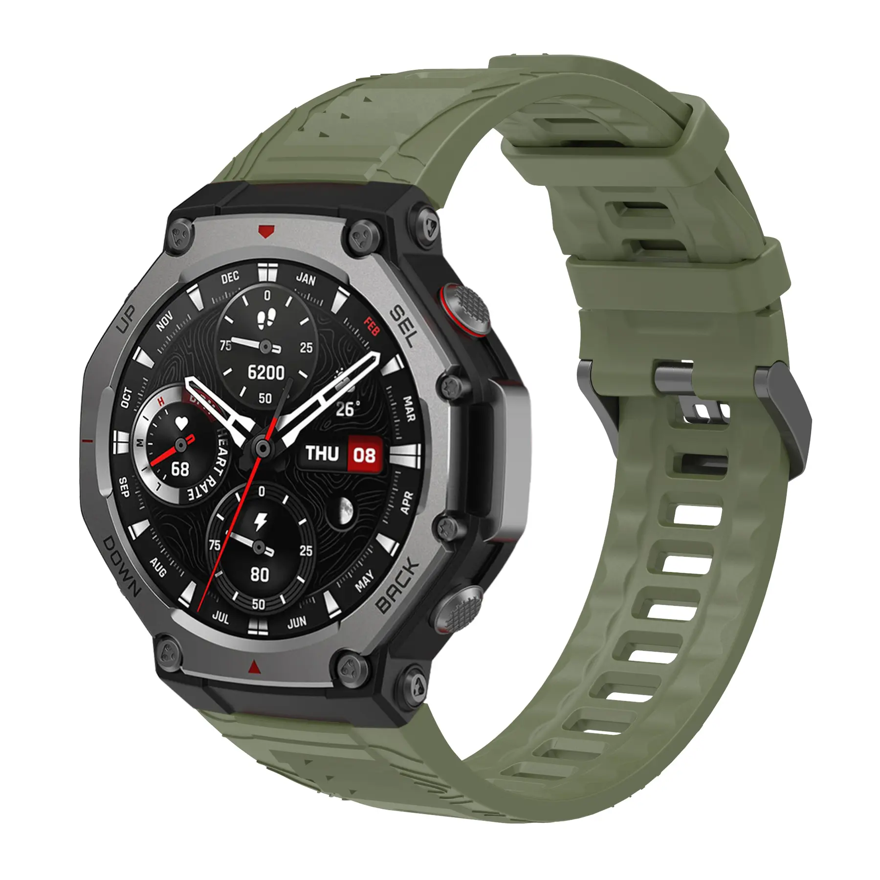 Official Silicone Strap for Huami Amazfit T-REX 3 With Tools Sport Bracelet Smart Watch Bands Accessories for Amazfit T-REX3