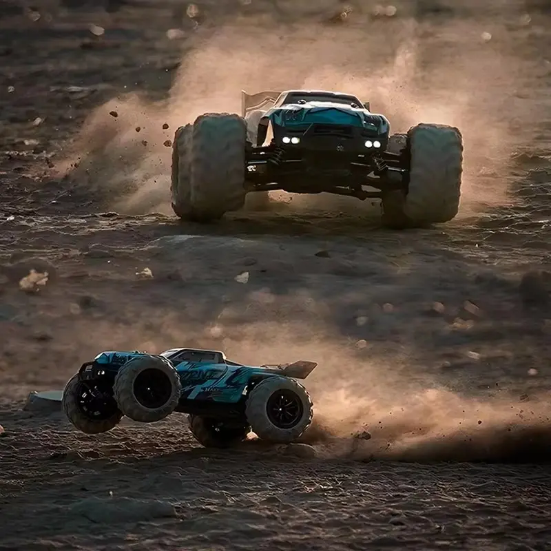 1:16 4WD RC Car 70KM/H Or 50KM/H With LED Remote Control Cars High Speed Drift Monster 4x4 Truck For Kids VS Wltoys 144001 Toys